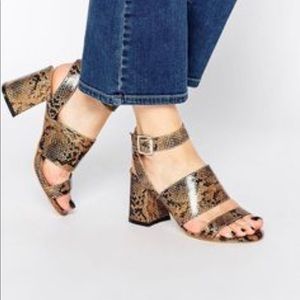 Snakeskin sandals